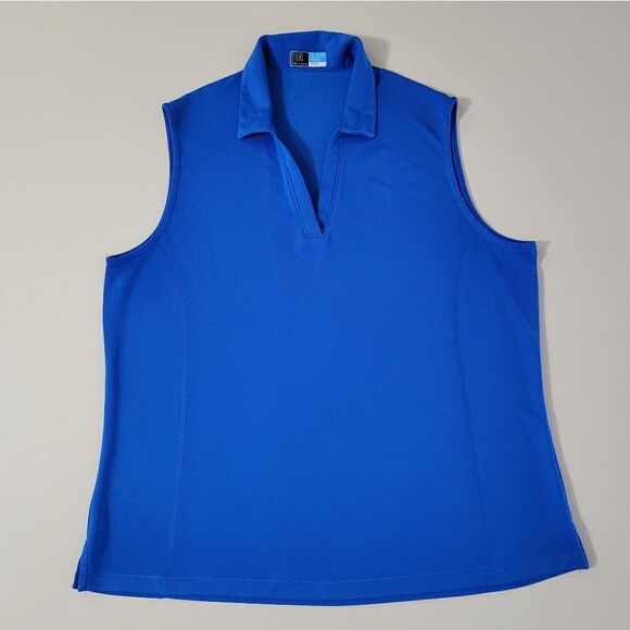 PGA TOUR Womens Solid Sleeveless Golf Shirt - Picture 3 of 10